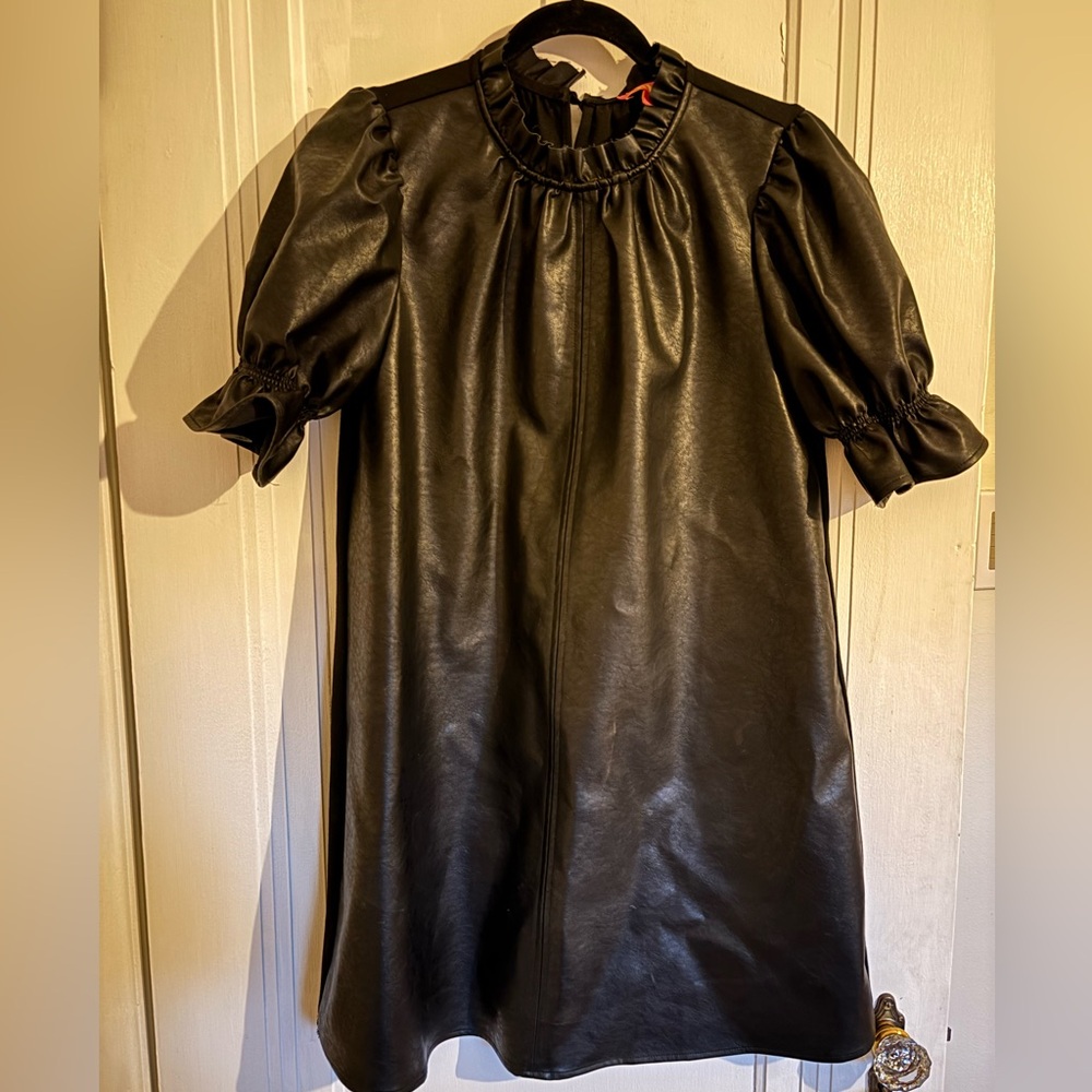 THML Vegan Leather Tunic Dress